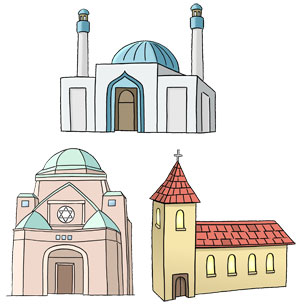 Religion-Verschieden-Leichte-Sprache