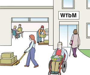 Werkstatt für Menschen mit Behinderung Leichte Sprache